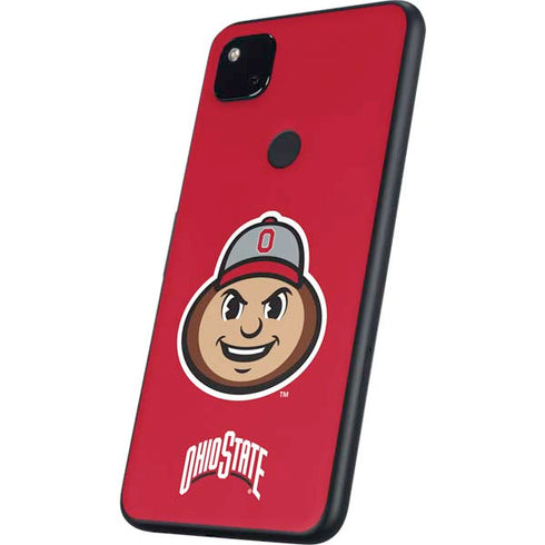 Ohio State University OSUBuckeyes Light Grey Google Pixel 4a Skin